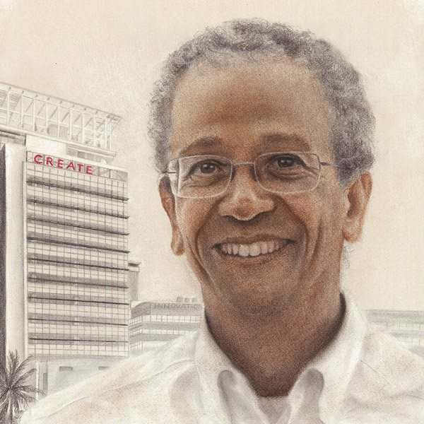 Commissioned portrait drawing as a corporate Gift,  portrait drawing, commission art, custom art