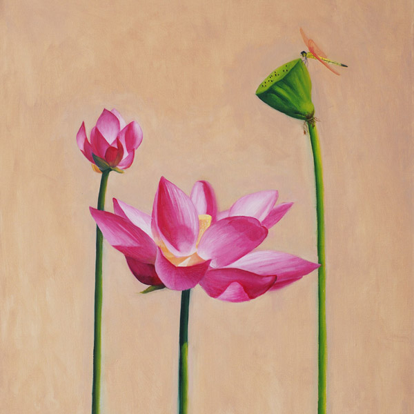 Lotus No.3 - flower oil painting